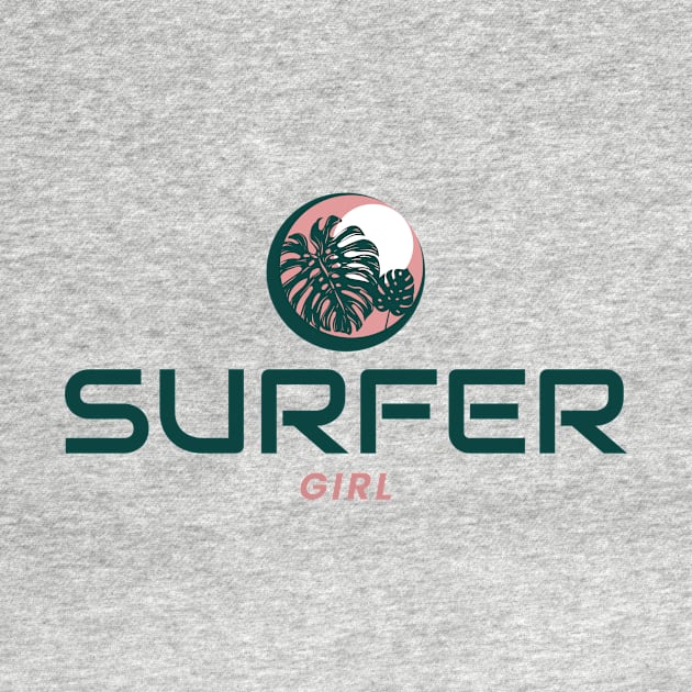 Surfer Girl Surf T-shirt by Dani's T's